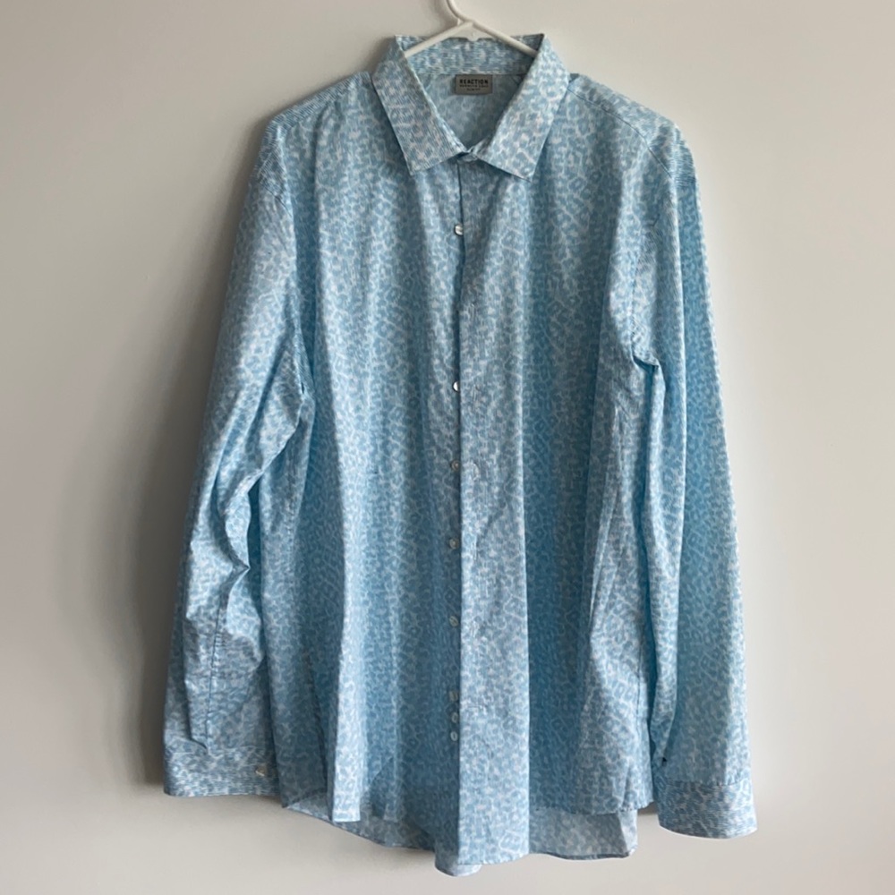 Blue print Kenneth Cole dress shirt